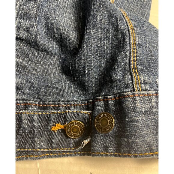 VTG-Levis Strauss Signature Denim Jacket Large-medium Wash Cotton Blend Womens - Picture 11 of 15